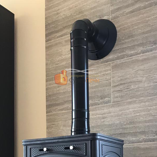   Монтаж чугунной печи Guca Lava №3 (миниатюра)